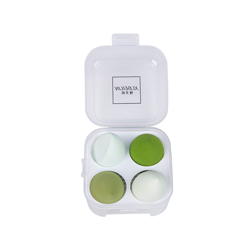 4-teiliges Make-up-Schwamm-Set für flüssige Creme und 1 Mini-Make-up-Schwamm