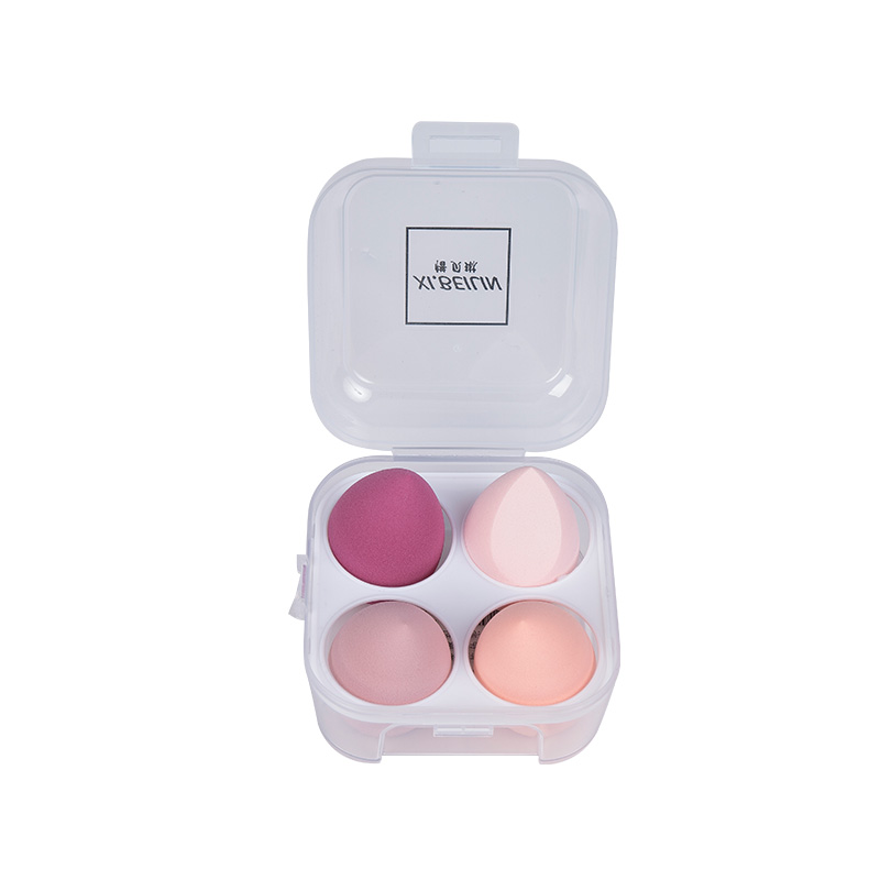 4-teiliges Make-up-Schwamm-Set für flüssige Creme und 1 Mini-Make-up-Schwamm