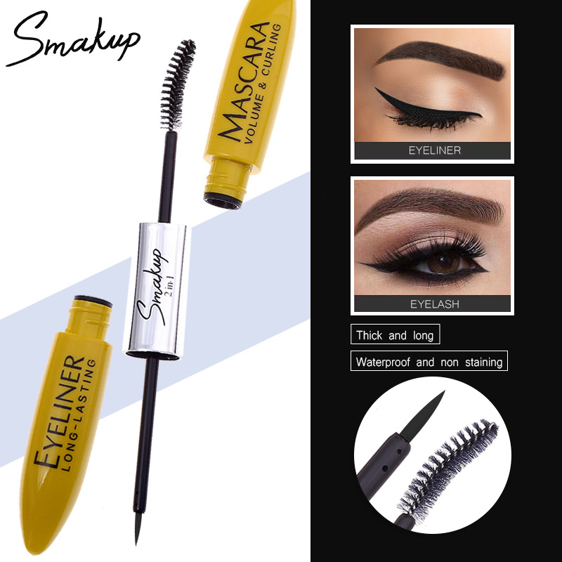 2 in 1 Wasserfeste Mascara Anpassen von Eigenmarke Makeup Augen Makeup Tools